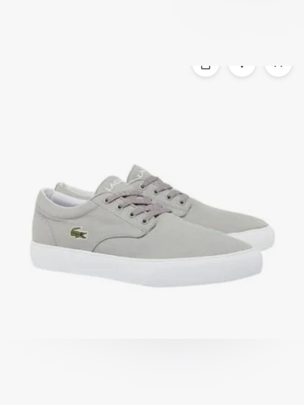 Lacoste Grip Base 224 Grey Mens Size 12